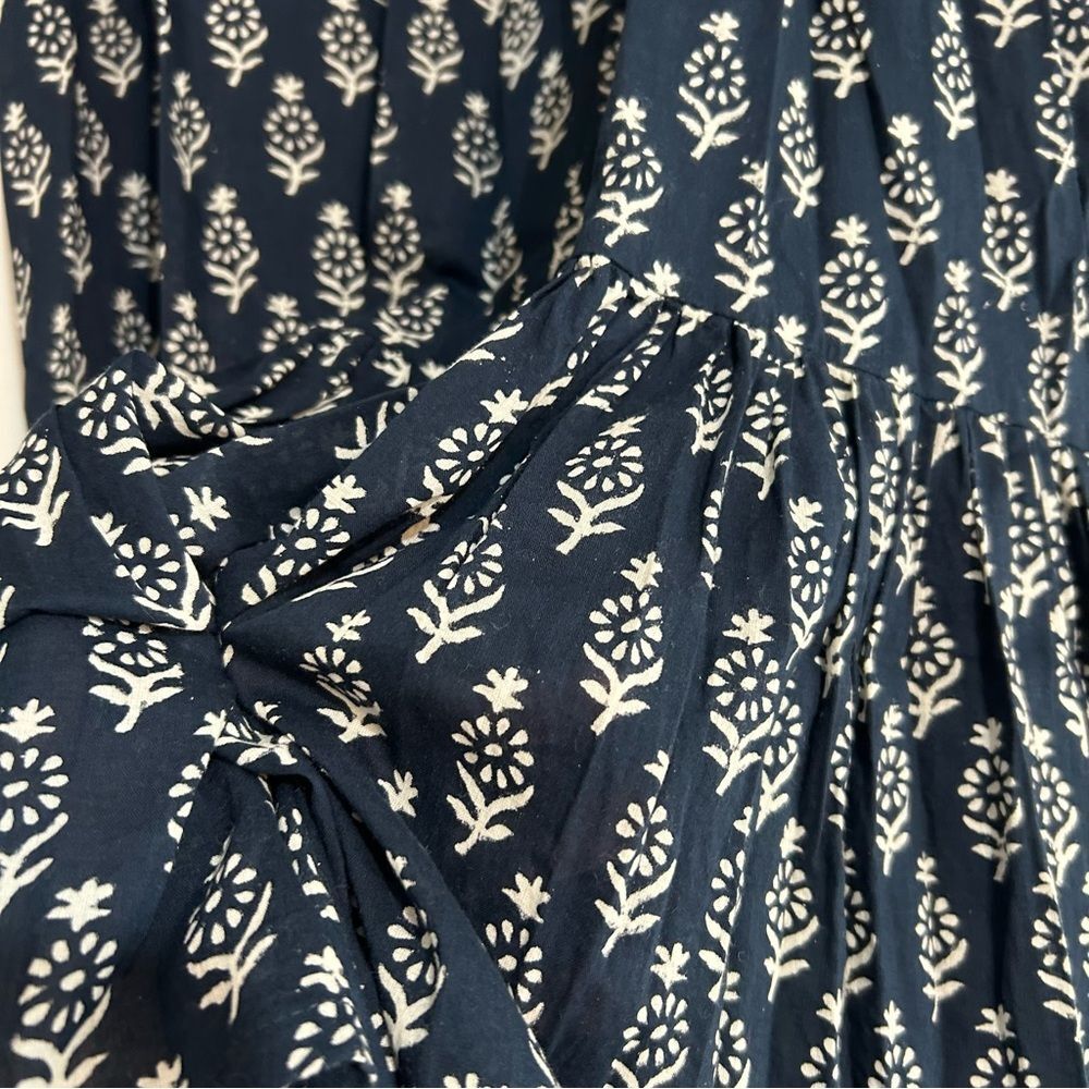 Emerson Fry India Collection Isla Dress 2 Marguerite Blue Organic Size XS/Small - Picture 5 of 14